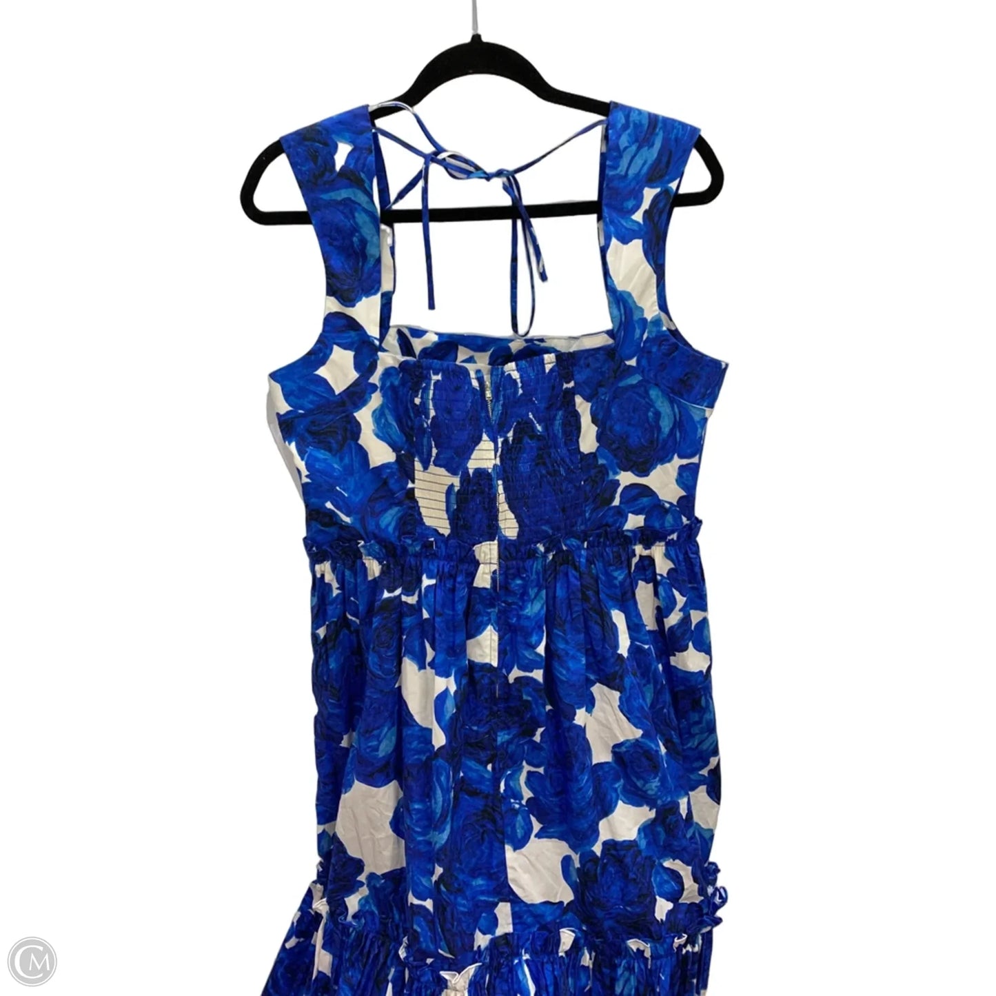 Dress Casual Maxi By Cma In Blue & White, Size: 14