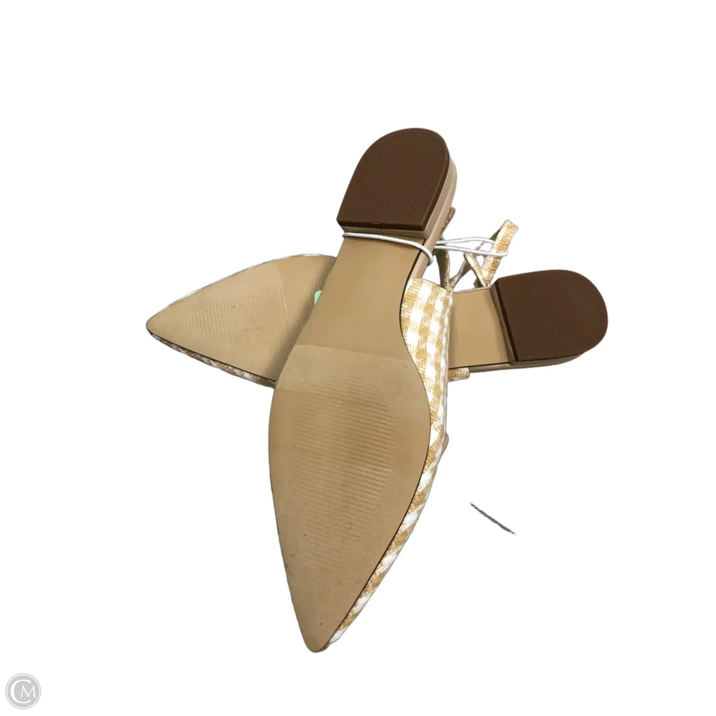 Shoes Flats By Ann Taylor In Tan & White, Size: 6.5