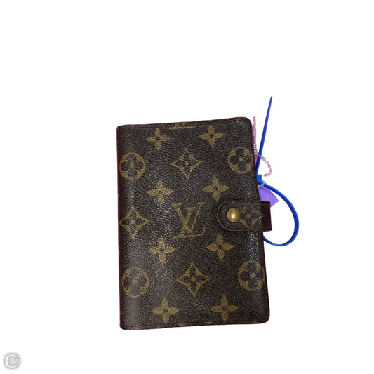 Wallet Luxury Designer By Louis Vuitton, Size: Medium