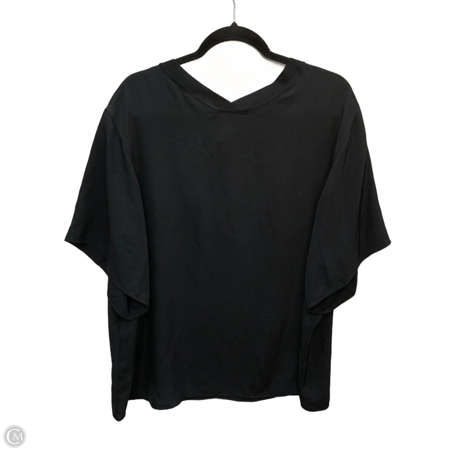 Top Short Sleeve By Vince In Black, Size: 1x