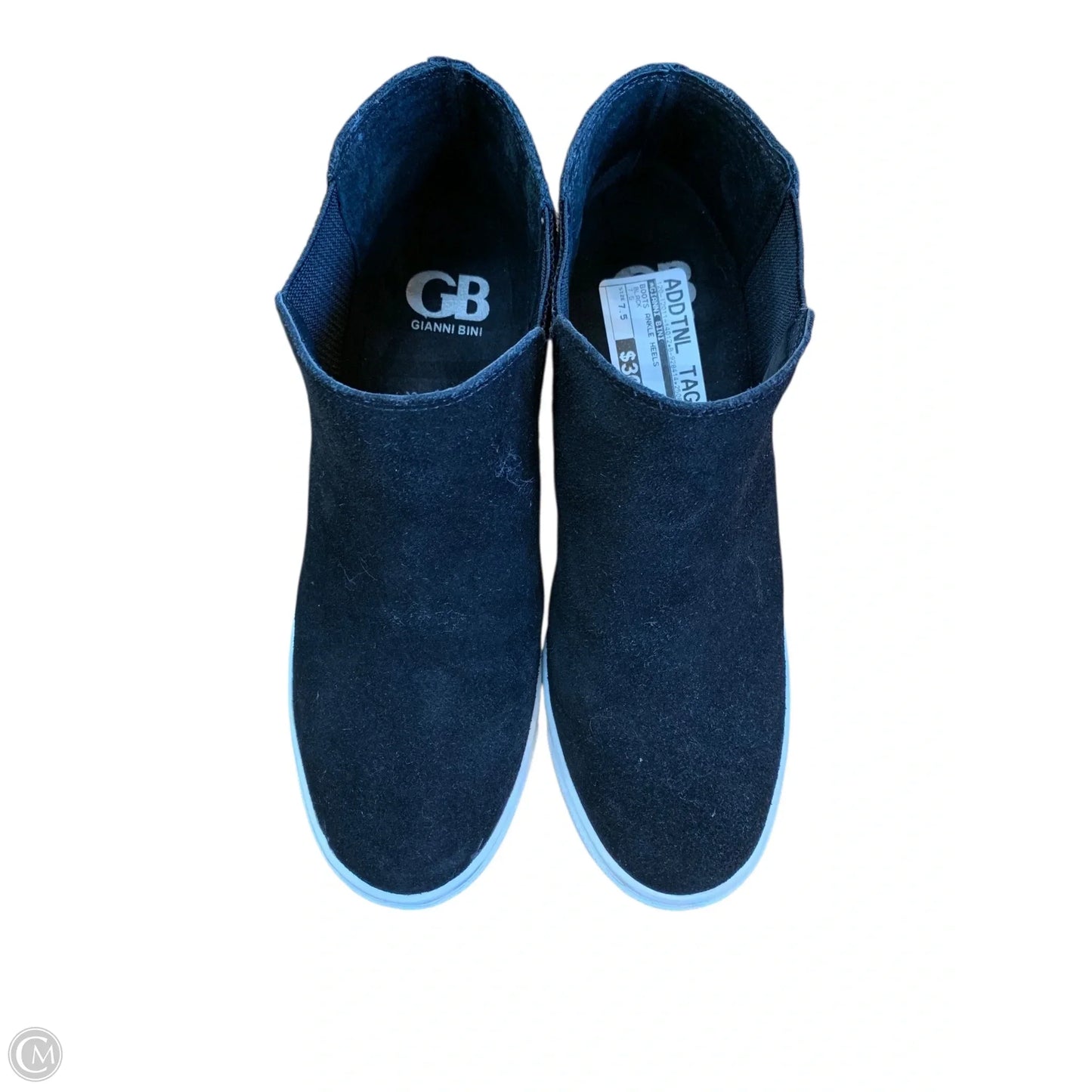 Boots Ankle Heels By Gianni Bini In Black, Size: 7.5