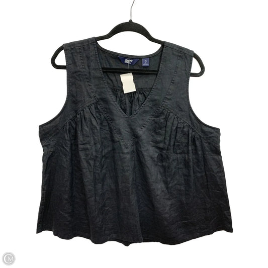 Top Sleeveless By Lands End In Black, Size: 18
