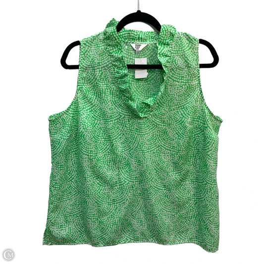 Top Sleeveless By Crown And Ivy In Green, Size: 1x