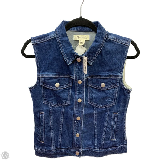 Vest Other By Madewell In Blue Denim, Size: S