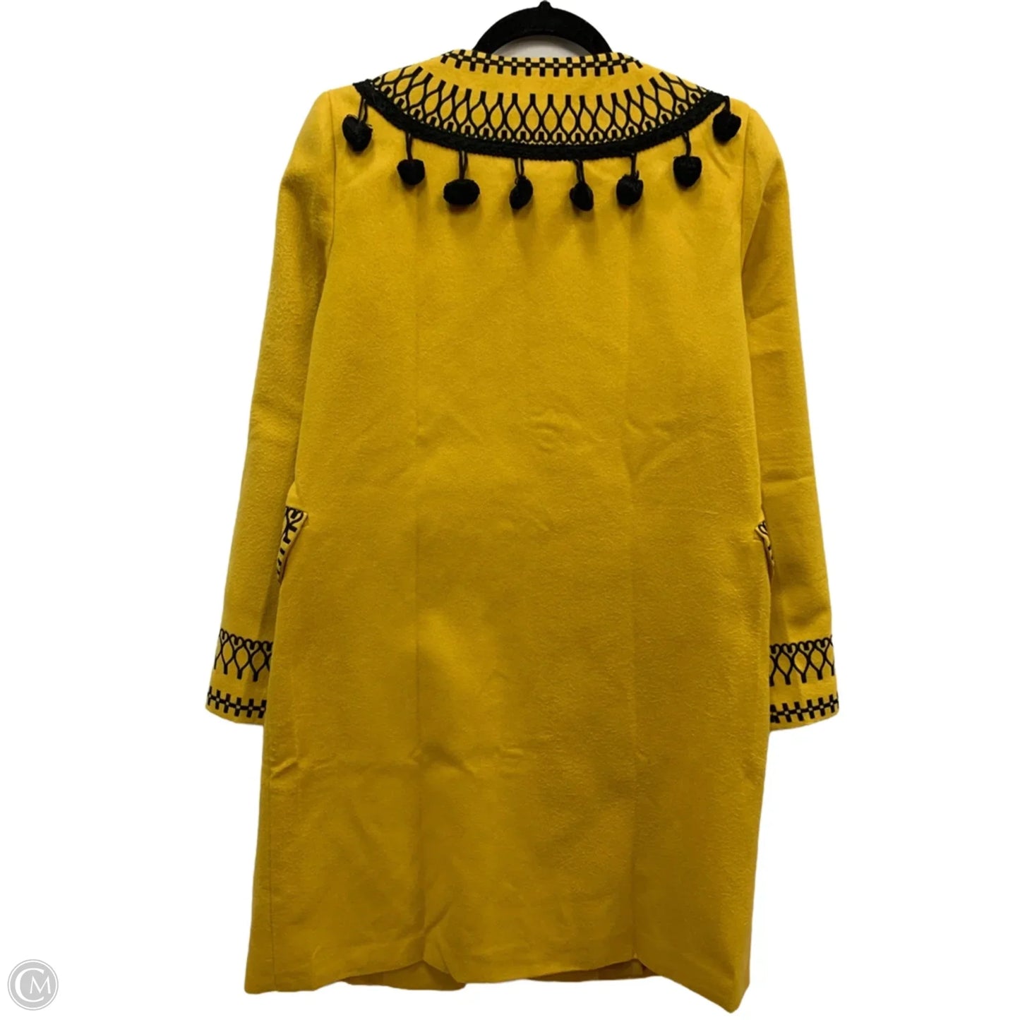 Coat Peacoat By Cmb In Yellow, Size: S