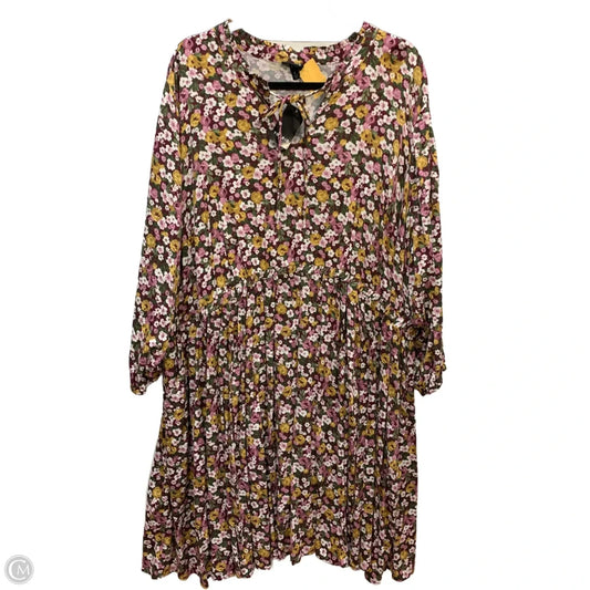 Dress Casual Midi By Torrid In Floral Print, Size: 4x