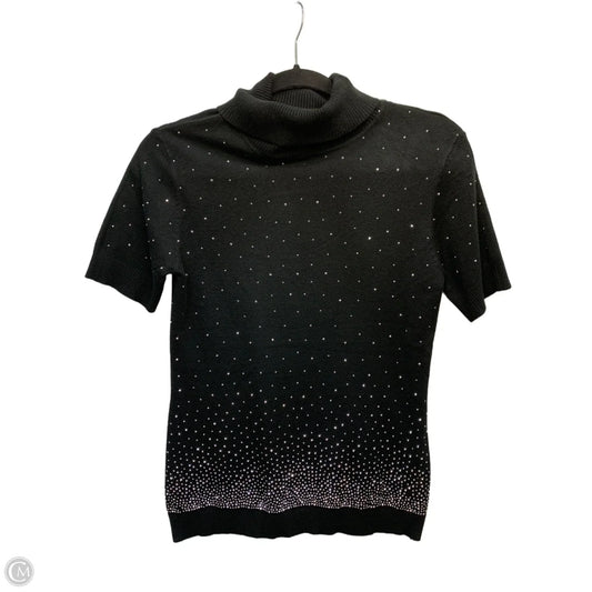 Top Short Sleeve By Frank Lyman In Black, Size: M