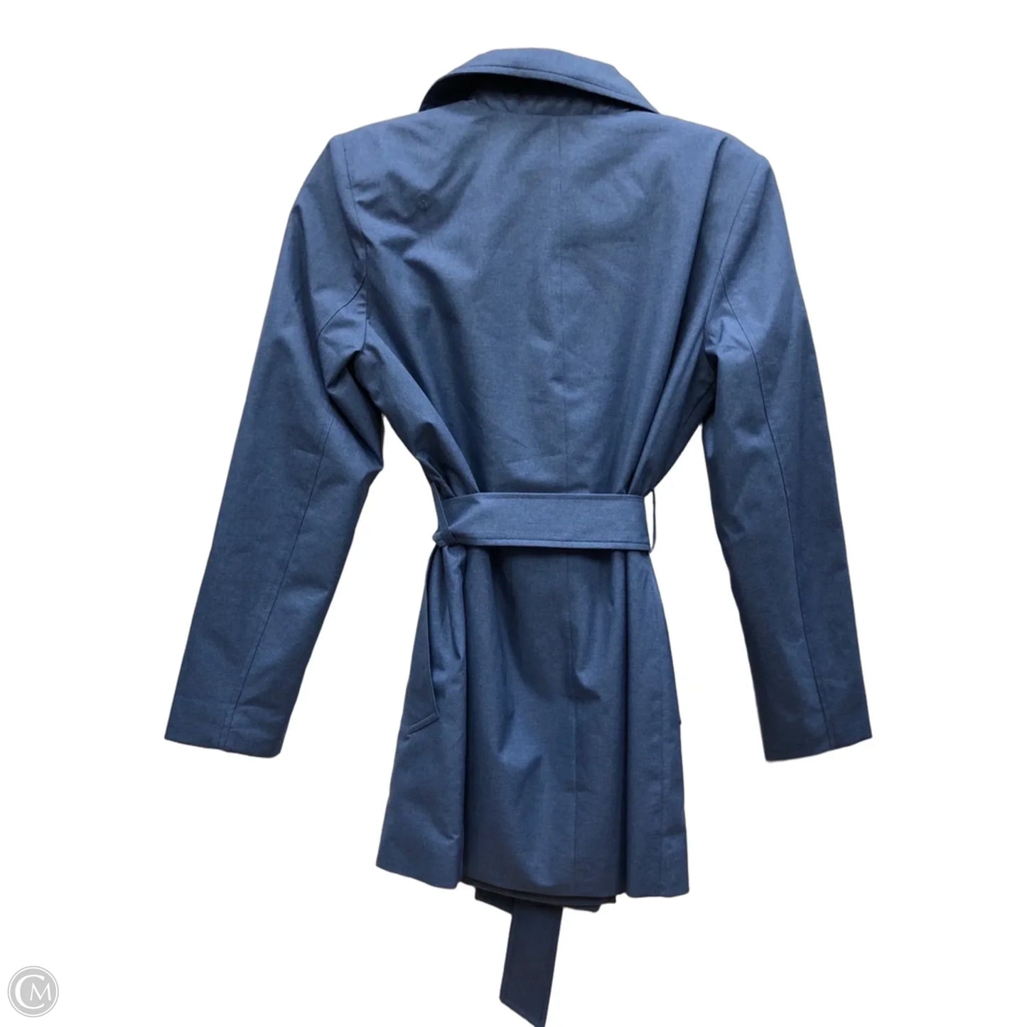 Coat Trench Coat By Lauren By Ralph Lauren In Blue, Size: Xs