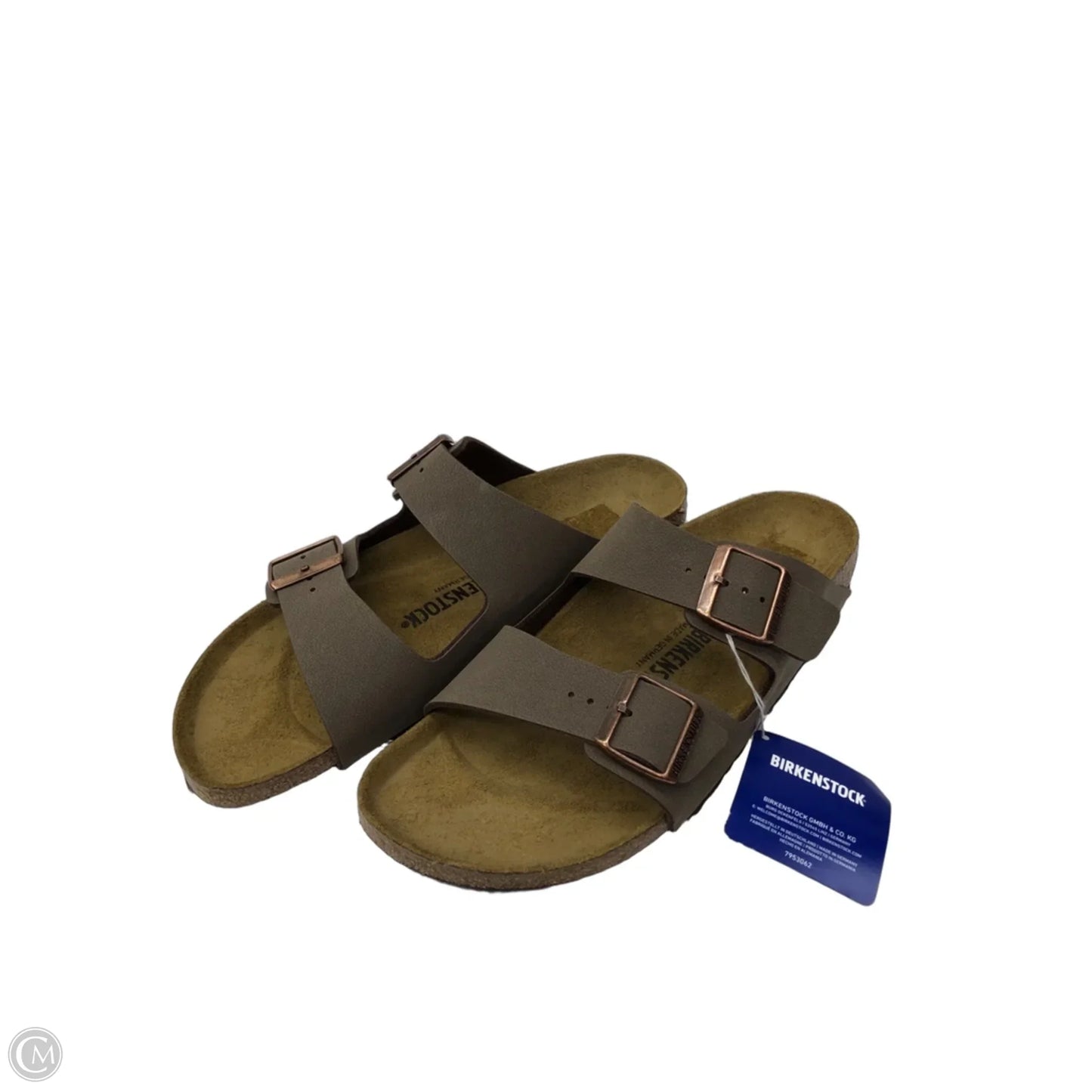 Sandals Flats By Birkenstock In Brown, Size: 12