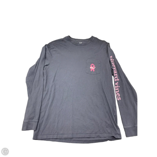 Top Long Sleeve Basic By Vineyard Vines In Navy, Size: M