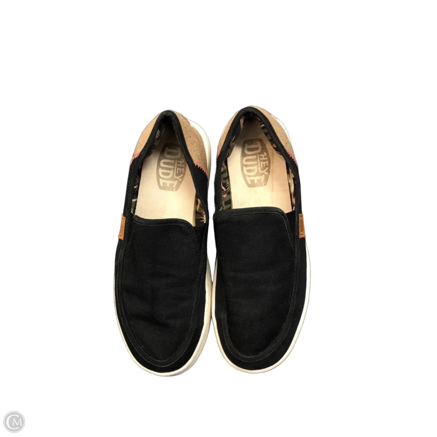 Shoes Sneakers By Hey Dude In Black, Size: 7