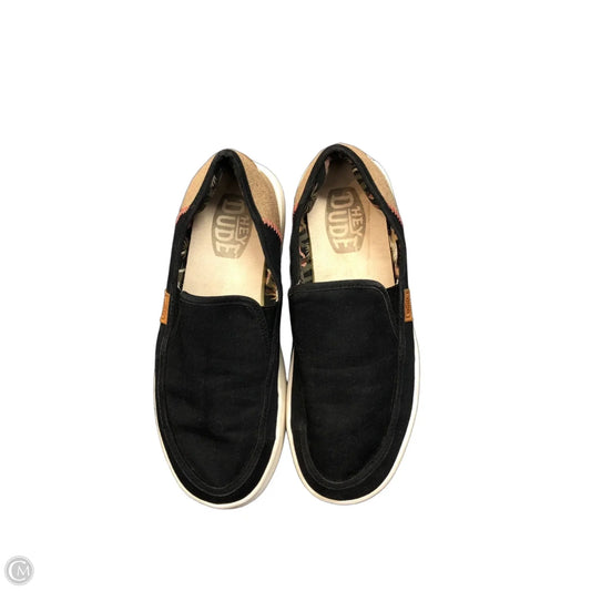 Shoes Sneakers By Hey Dude In Black, Size: 7