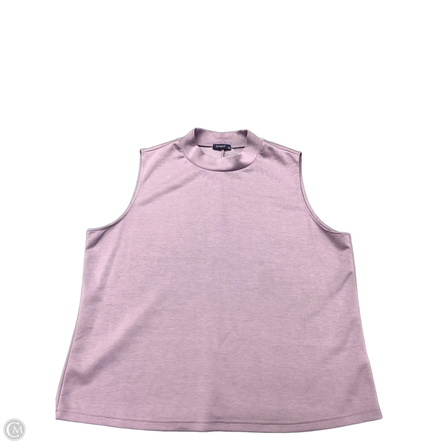 Top Sleeveless By Sampeel In Purple, Size: Xxl