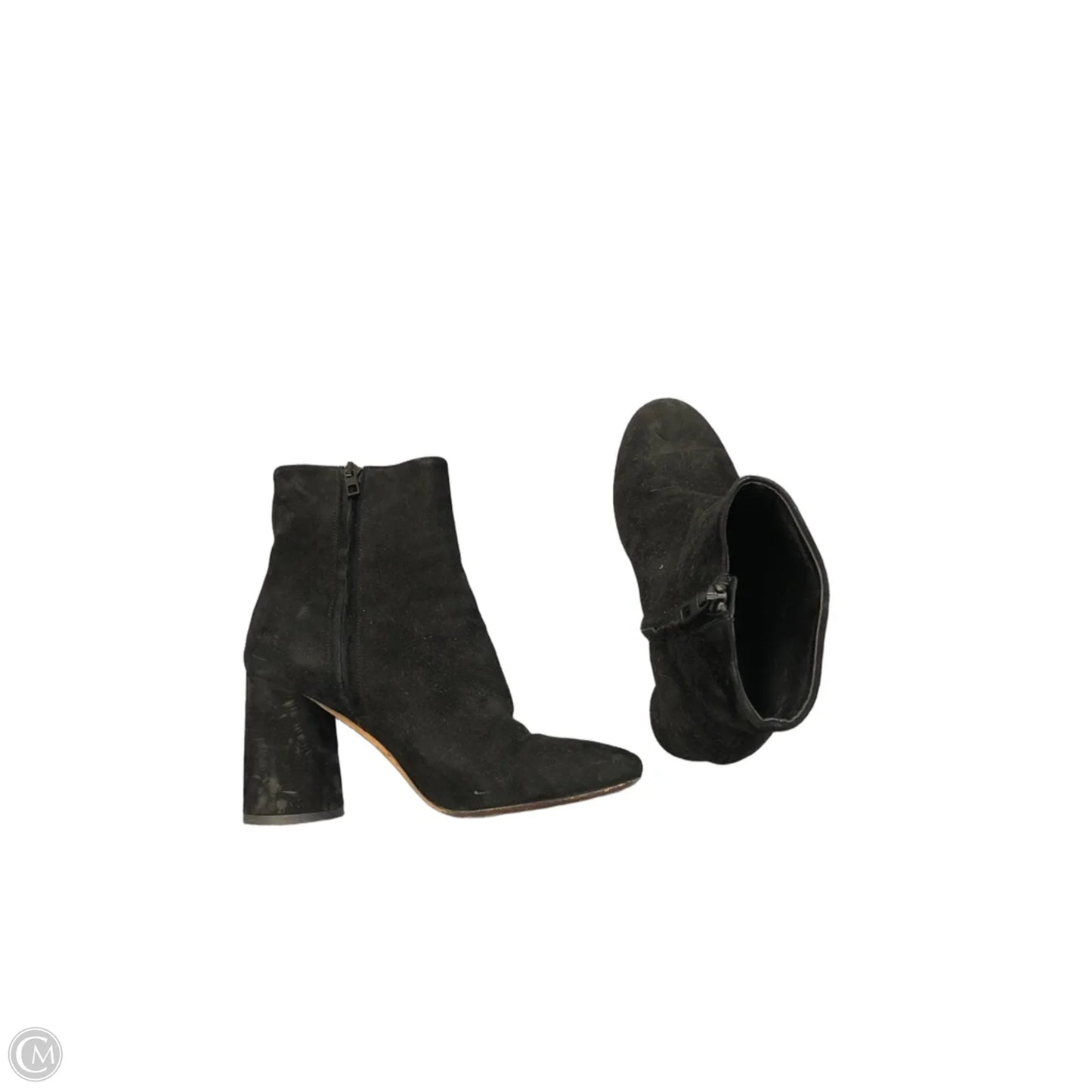Boots Ankle Heels By Vince In Black, Size: 7.5