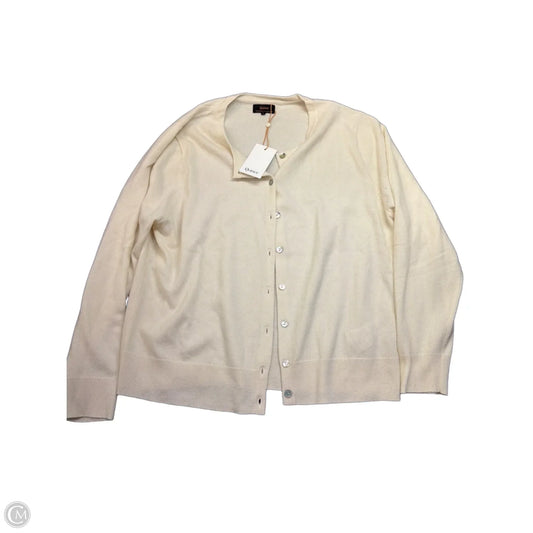 Sweater Cardigan By Quince In Cream, Size: Xl