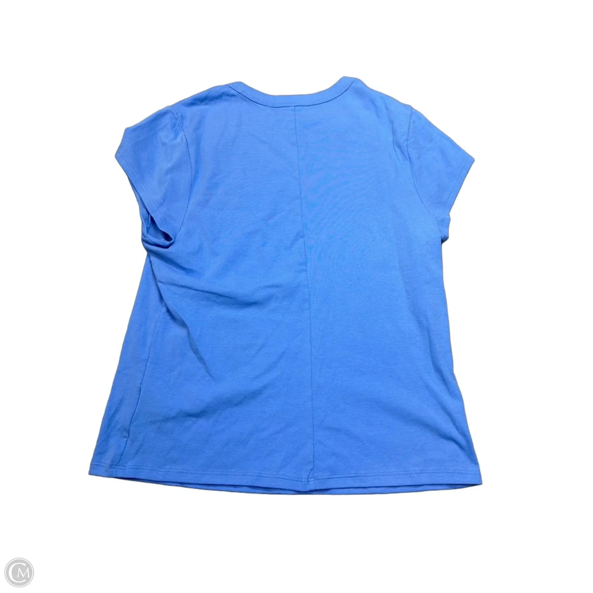Top Short Sleeve Basic By Free Assembly In Blue, Size: L