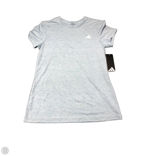 Athletic Top Short Sleeve By Reebok In Teal, Size: S