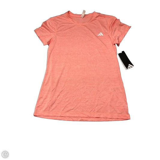 Athletic Top Short Sleeve By Reebok In Pink, Size: S