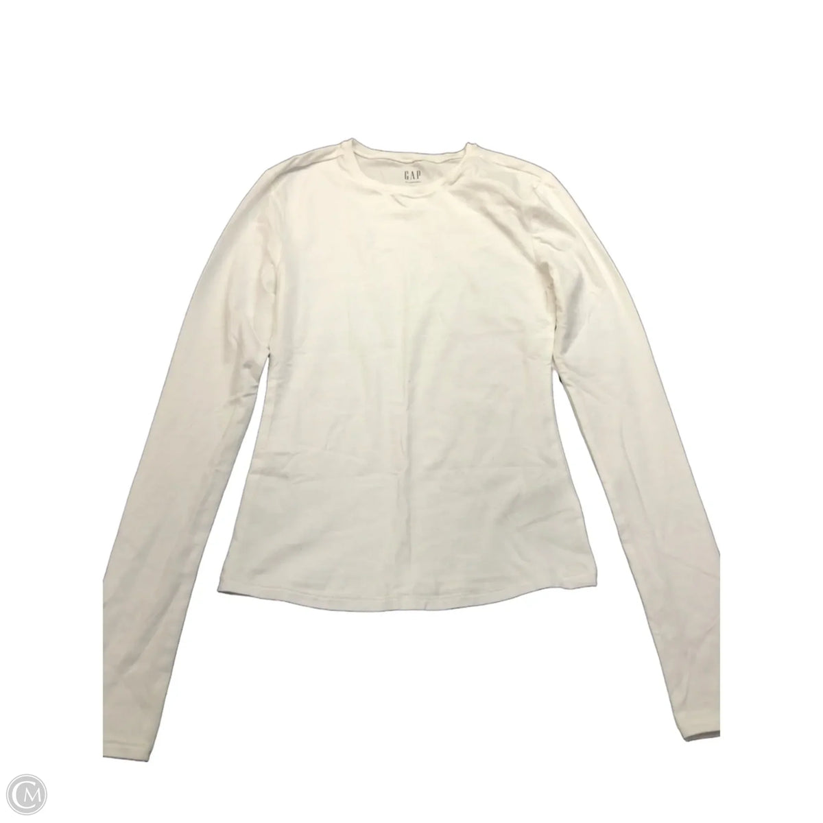 Top Long Sleeve Basic By Gap In White, Size: Xs