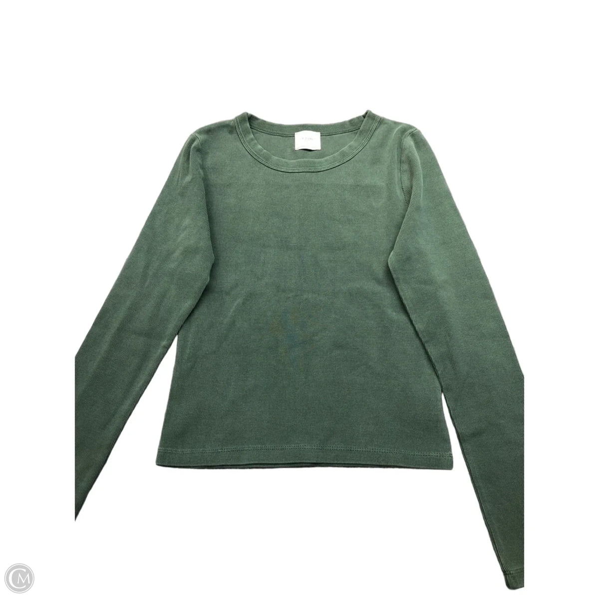 Top Long Sleeve Basic By Cmb In Green, Size: S