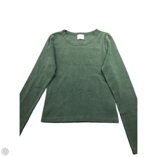 Top Long Sleeve Basic By Cmb In Green, Size: S