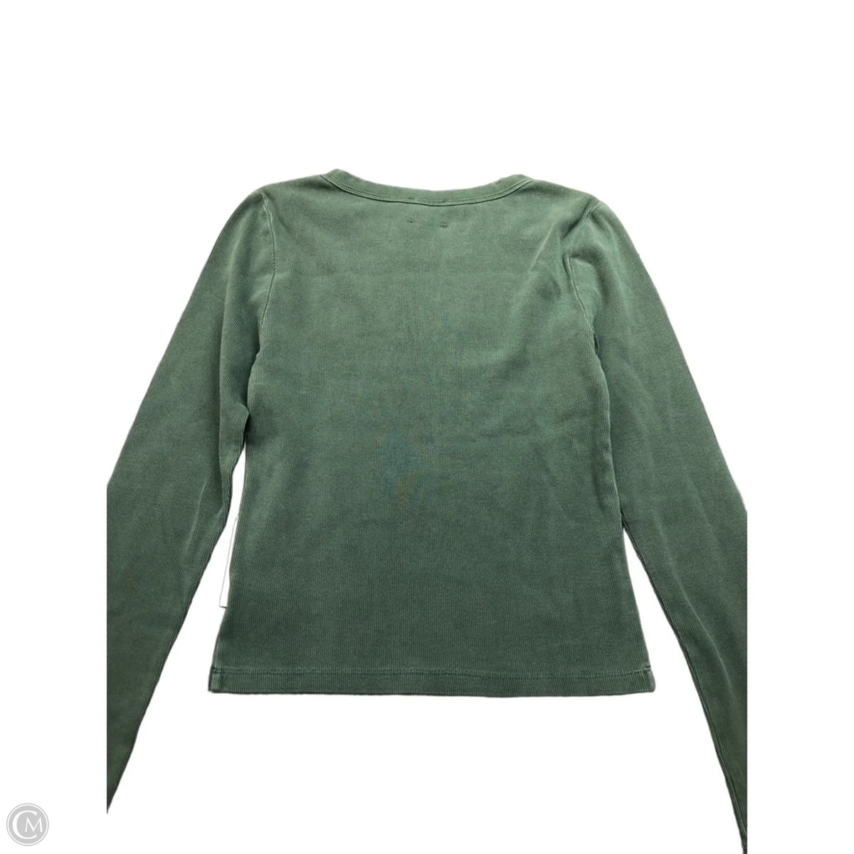 Top Long Sleeve Basic By Cmb In Green, Size: S