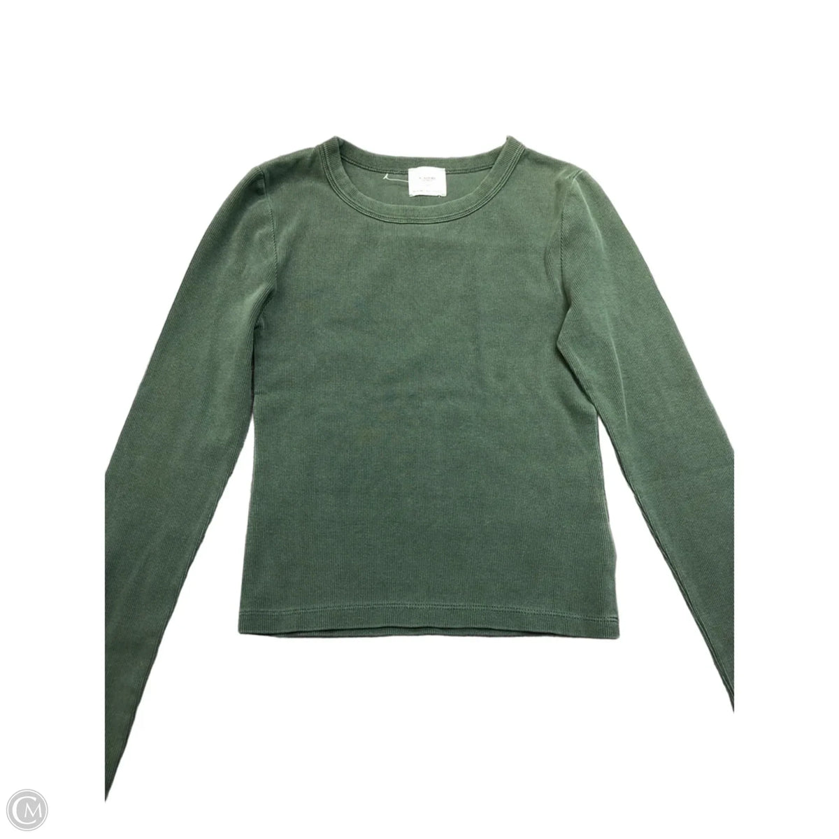 Top Long Sleeve Basic By Cmc In Green, Size: Xs