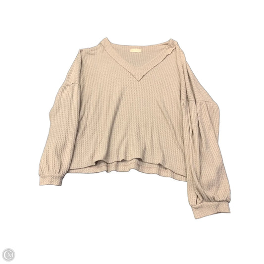 Top Long Sleeve By Altard State In Mauve, Size: L