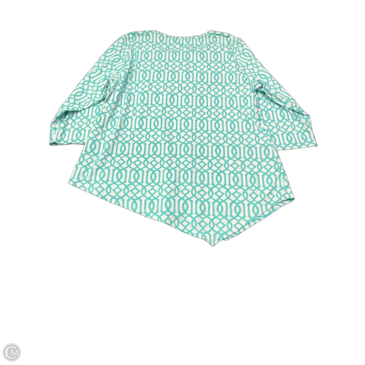 Top Long Sleeve By Anthonys In Teal, Size: L