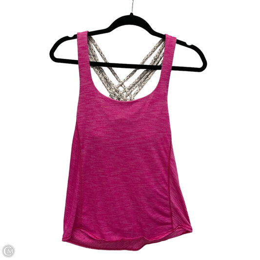 Athletic Tank Top By Lululemon In Pink, Size: S
