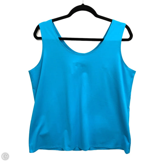 Top Sleeveless By Chicos In Blue, Size: 16