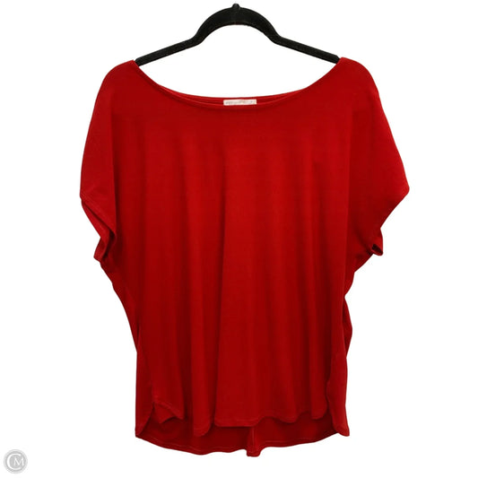 Top Short Sleeve By 89th And Madison In Red, Size: 1x