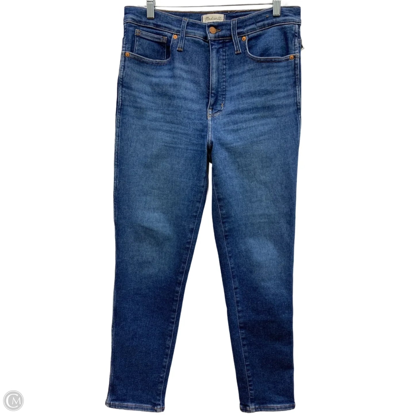 Jeans Skinny By Madewell In Blue Denim, Size: 10