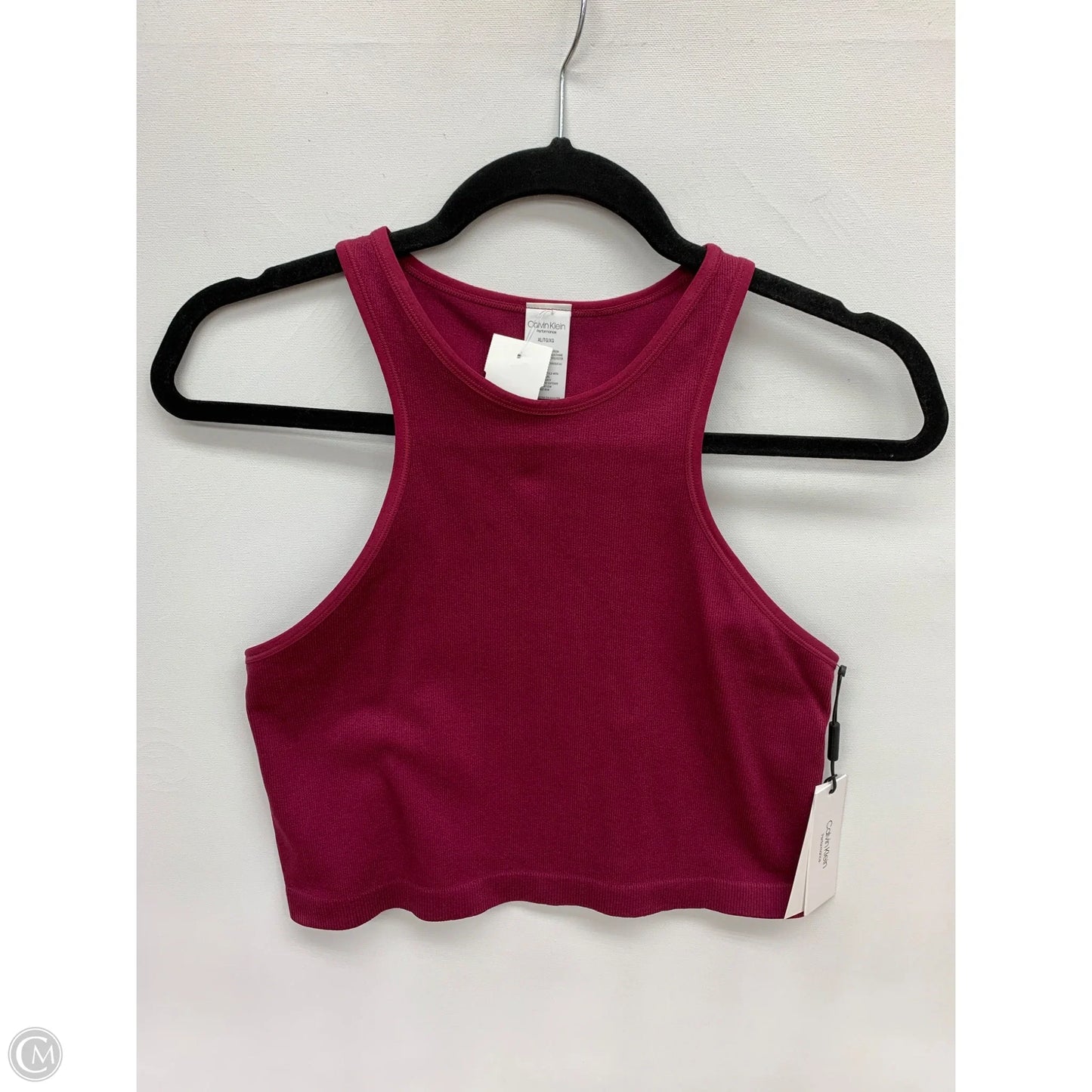 Athletic Tank Top By Calvin Klein In Purple, Size: Xl