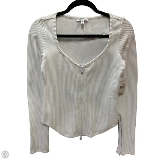 Top Long Sleeve By Good American In White, Size: L