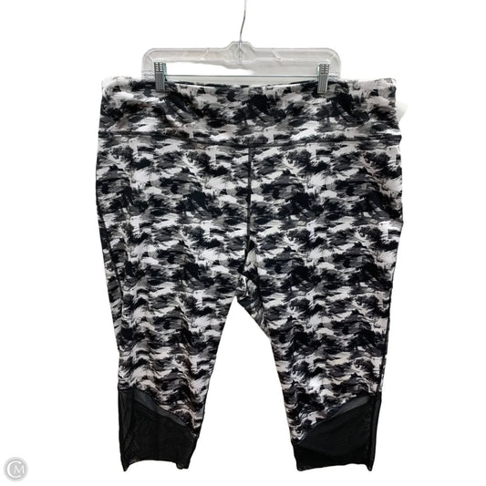 Athletic Capris By Pro Player In Black, Size: 3x