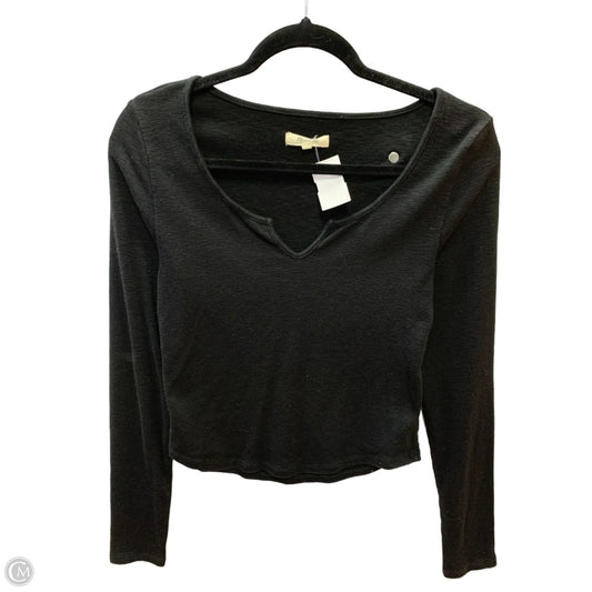 Top Long Sleeve By Madewell In Black, Size: M