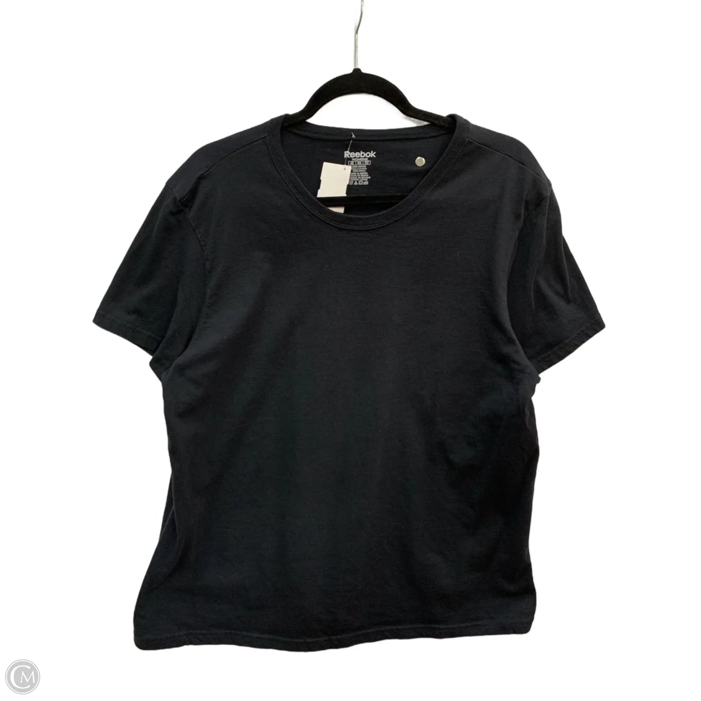 Top Short Sleeve By Reebok In Black, Size: 2x