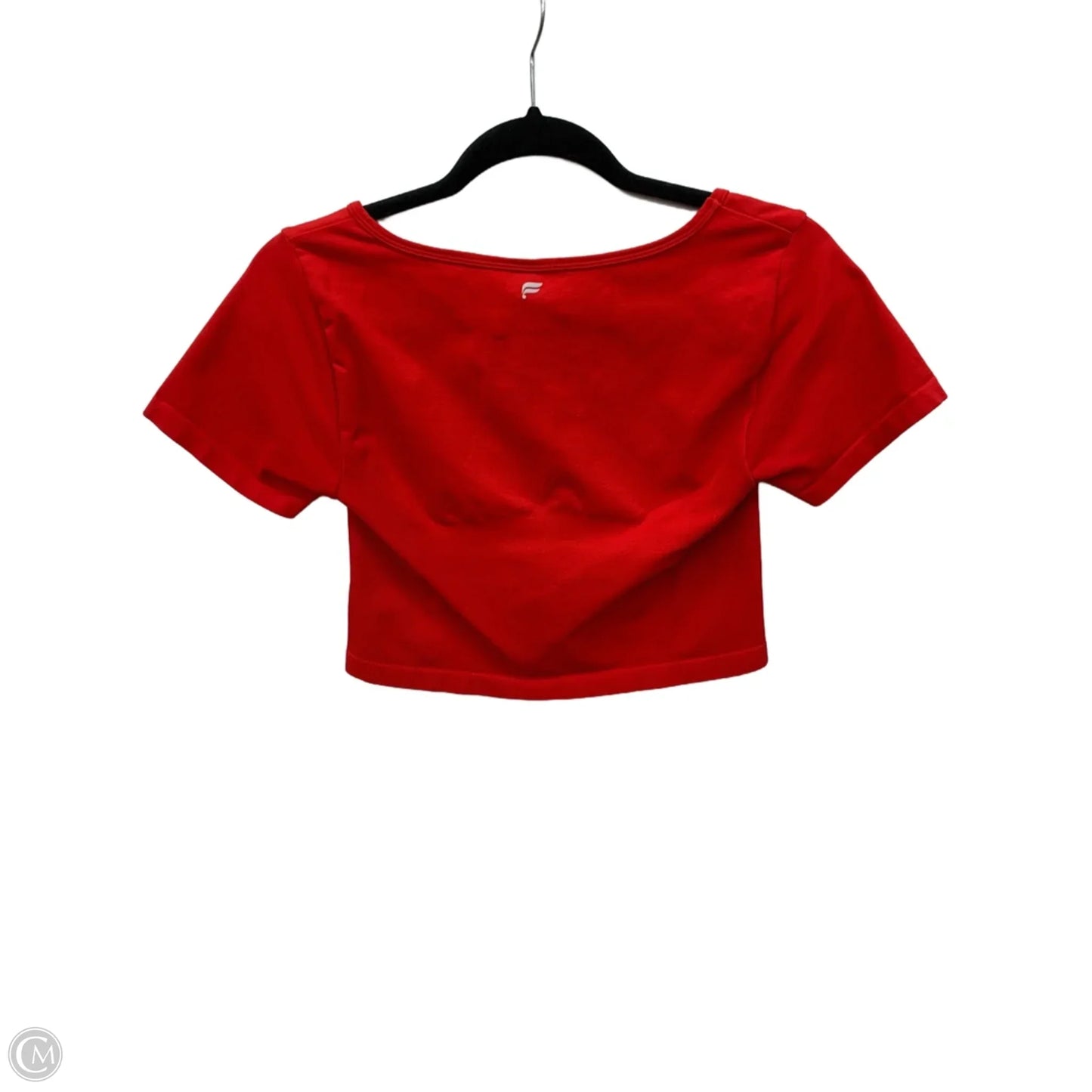 Athletic Top Short Sleeve By Fabletics In Red, Size: M