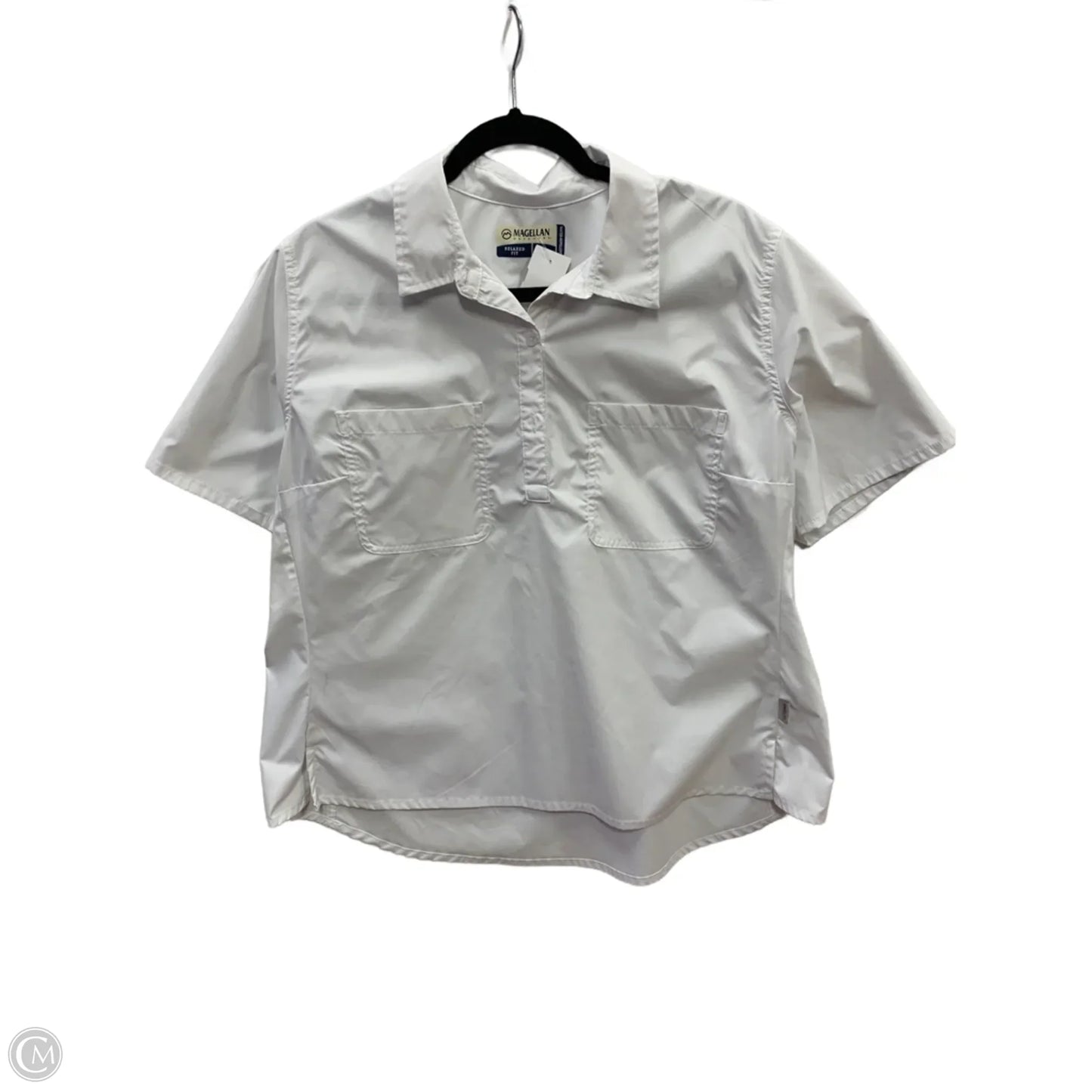 Athletic Top Short Sleeve By Magellan In White, Size: Xxl
