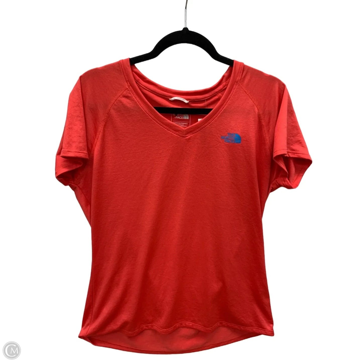 Athletic Top Short Sleeve By The North Face In Red, Size: L