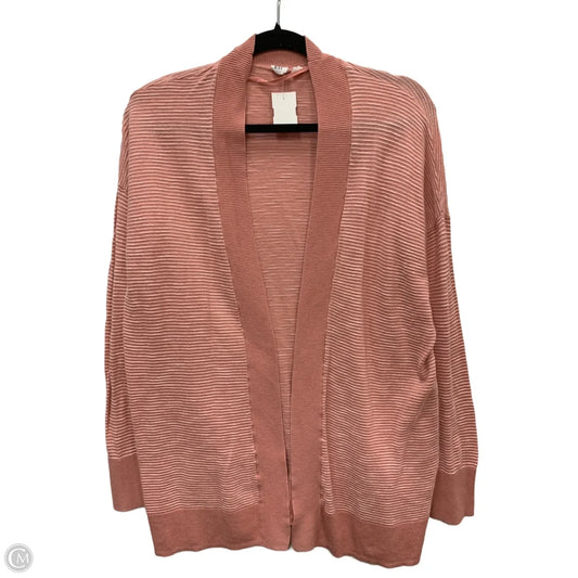 Sweater Cardigan By Gap In Pink, Size: S
