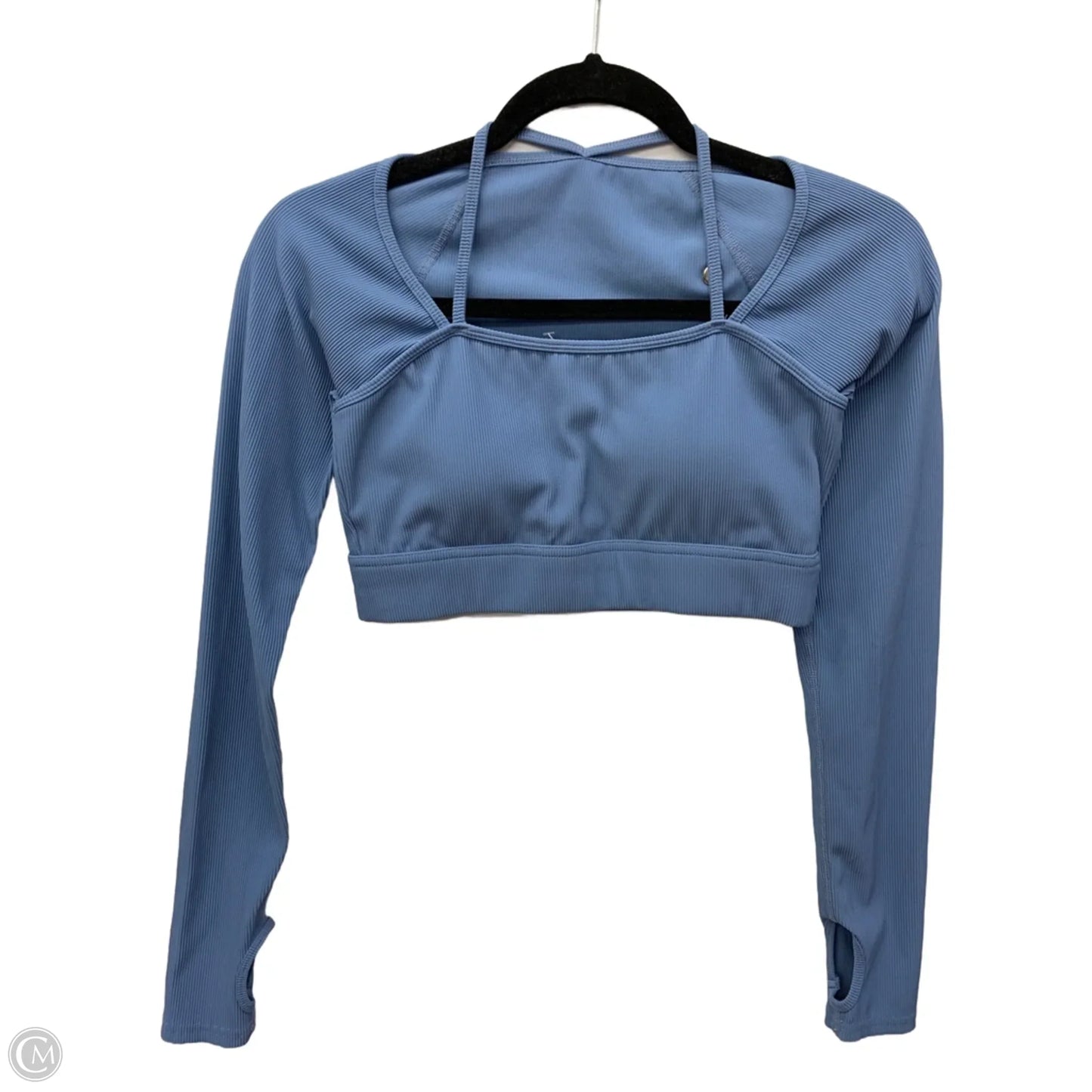 Athletic Top Long Sleeve Crewneck By Halara In Blue, Size: S