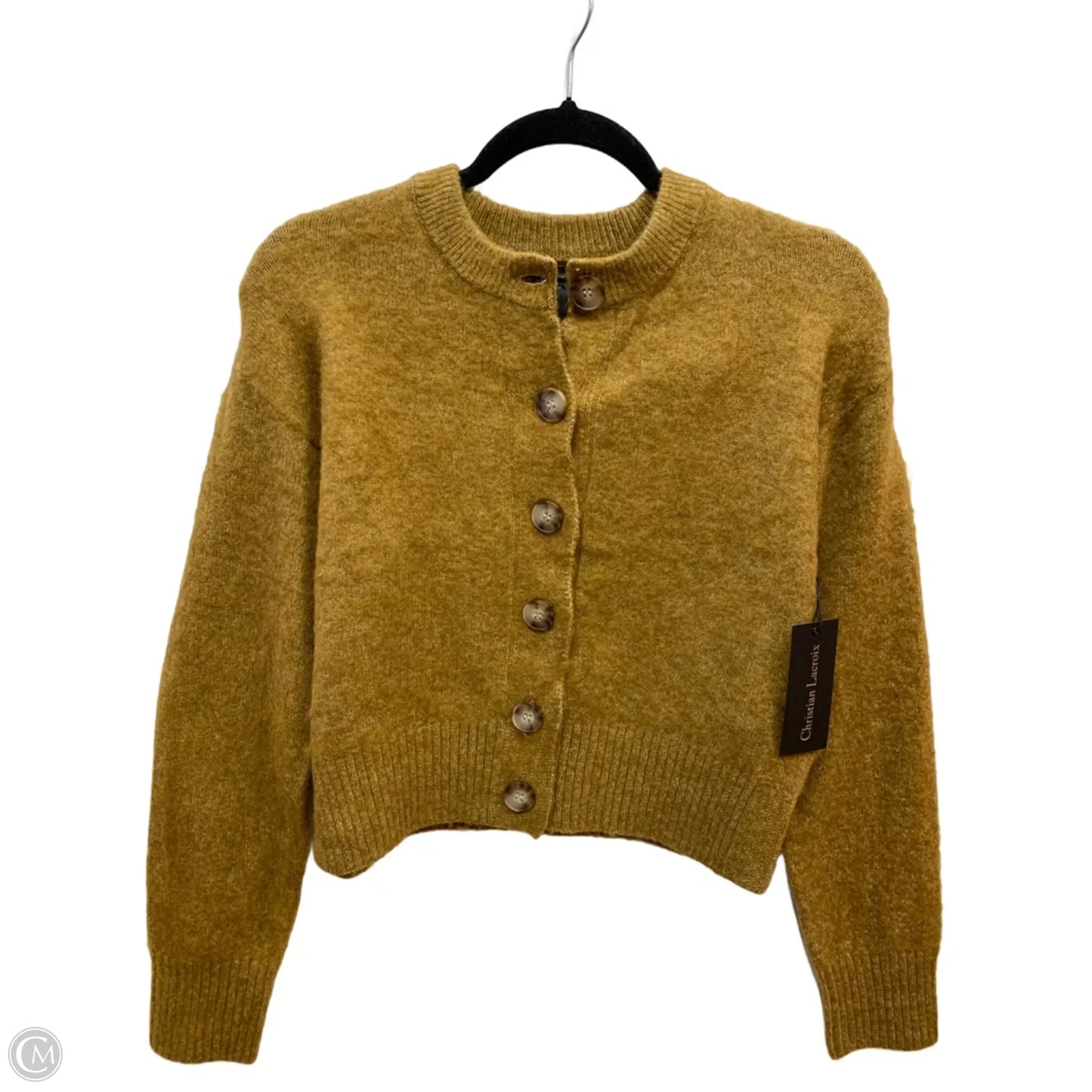 Sweater Cardigan By Clothes Mentor In Yellow, Size: Xs