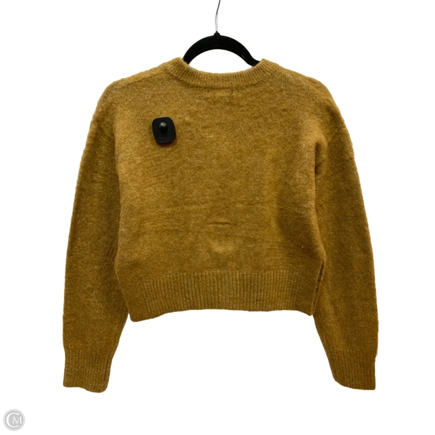 Sweater Cardigan By Clothes Mentor In Yellow, Size: Xs
