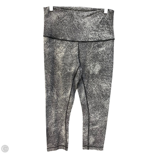 Athletic Leggings By Lululemon In Grey, Size: 10
