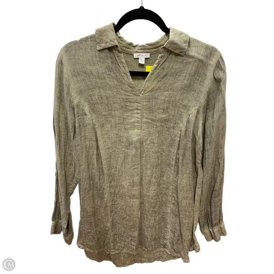 Top Long Sleeve By J. Jill In Green, Size: S