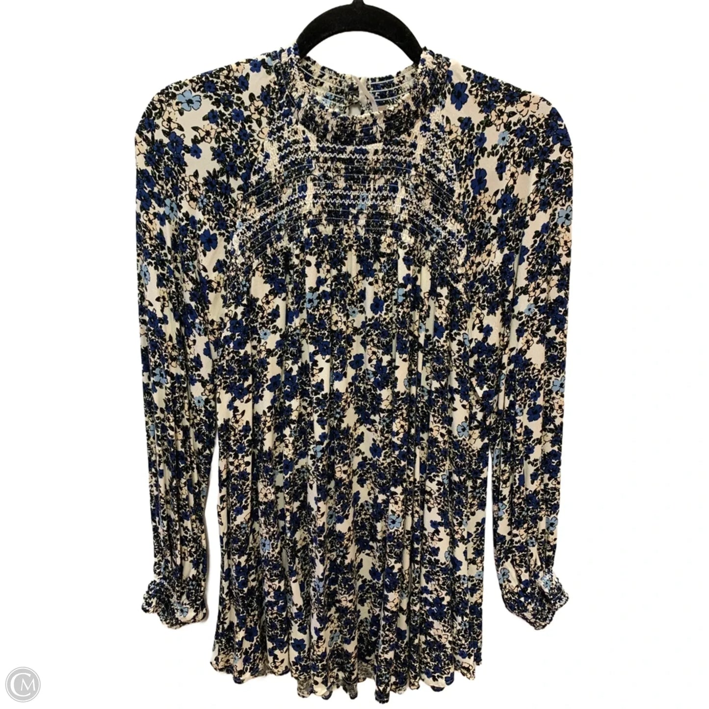 Top Long Sleeve By Free People In Blue, Size: M