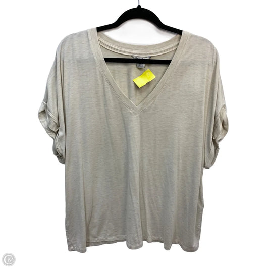 Top Short Sleeve By Tommy Bahama In Cream, Size: Xl