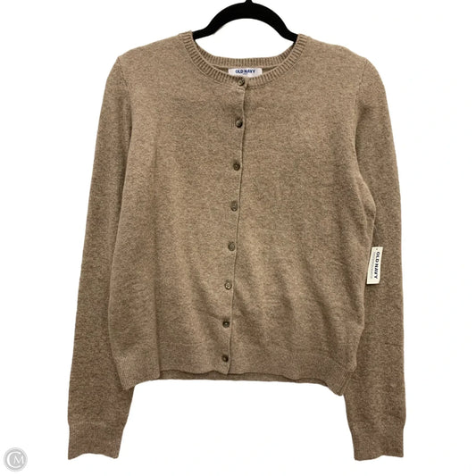 Sweater Cardigan By Old Navy In Brown, Size: L